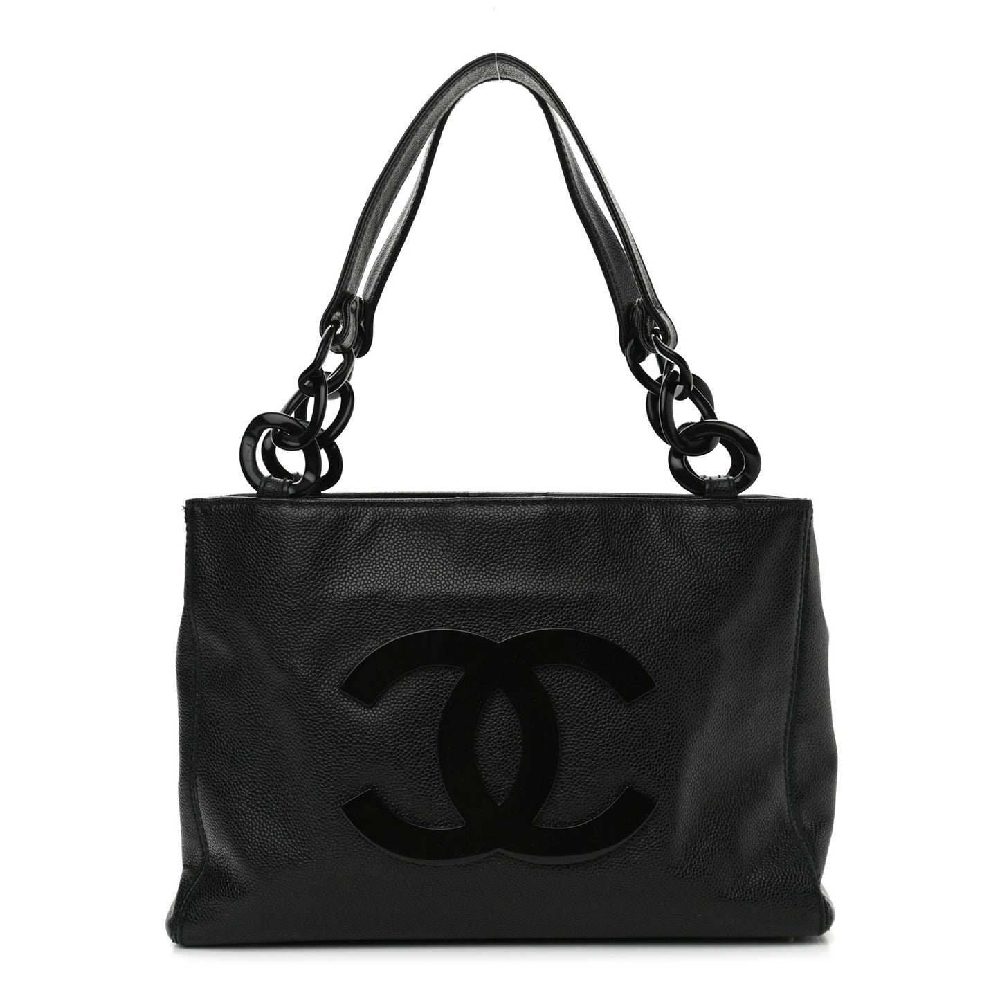 Caviar Bekko Chain Tote Black