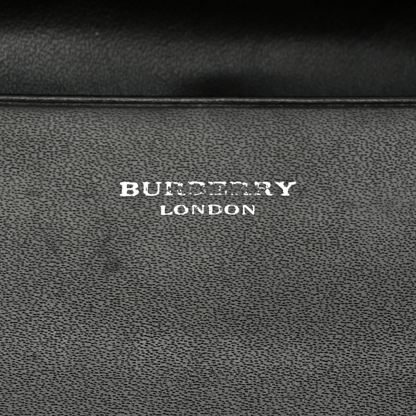 Calfskin House Check Card Case Black