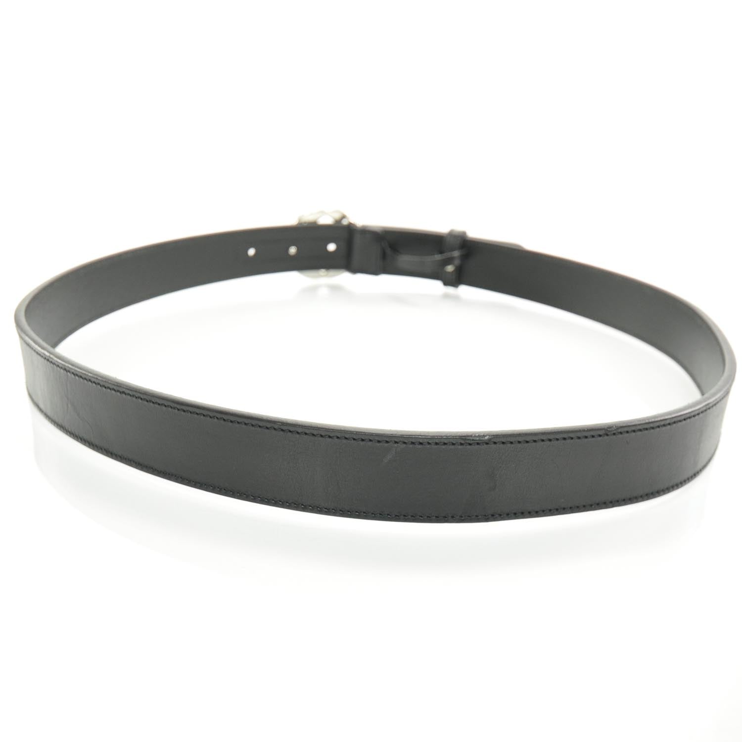 Gucci Leather Interlocking G Belt 90 36 Black 2 of 5