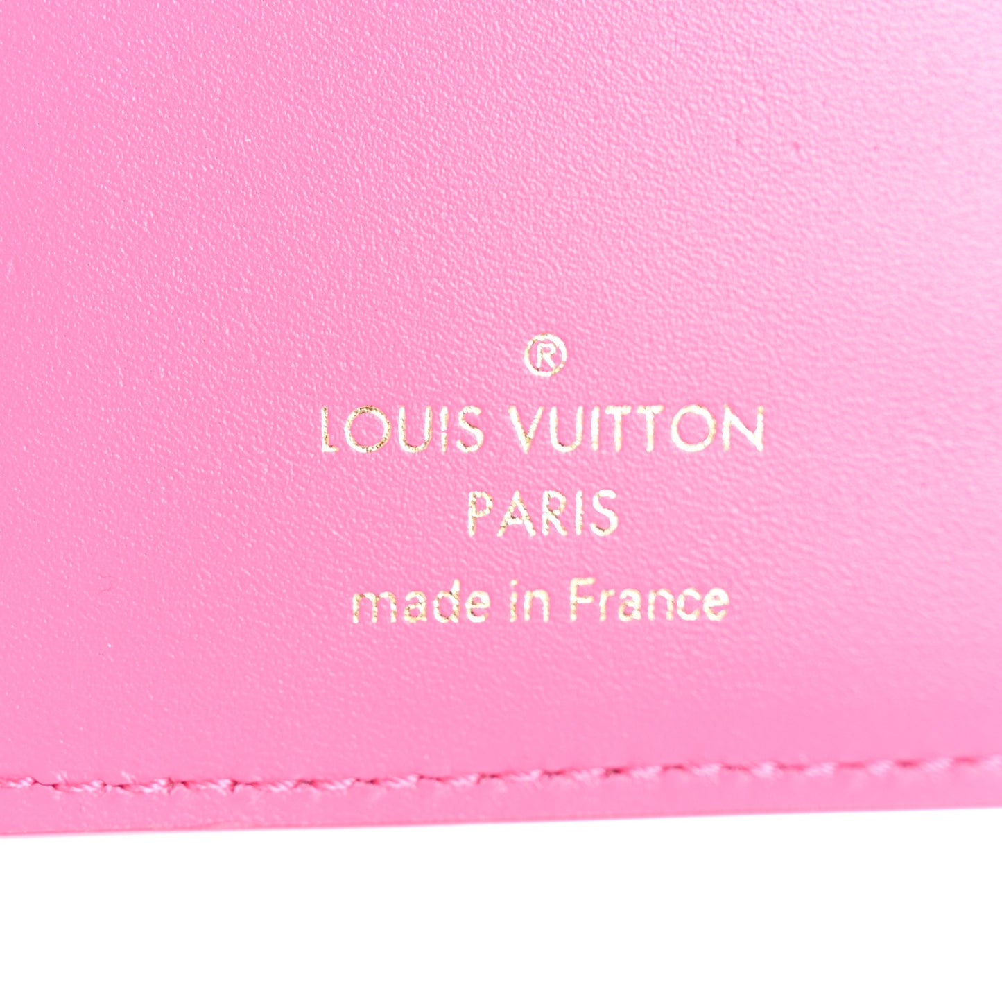 Calfskin Nanogram Embossed Victorine Wallet Rose