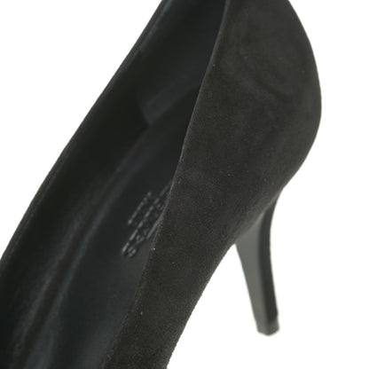 Hermes Chevre Velours Blush Pumps 39 Black 10 of 11