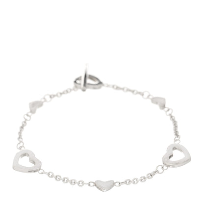 Tiffany Sterling Silver Heart Toggle Bracelet 1 of 4