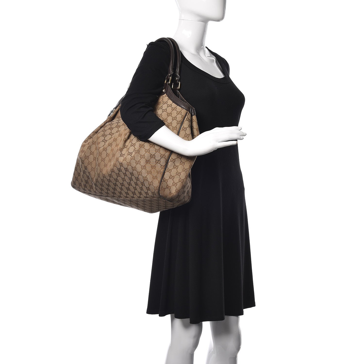 Gucci Monogram Large Sukey Tote Dark Brown 2 of 21