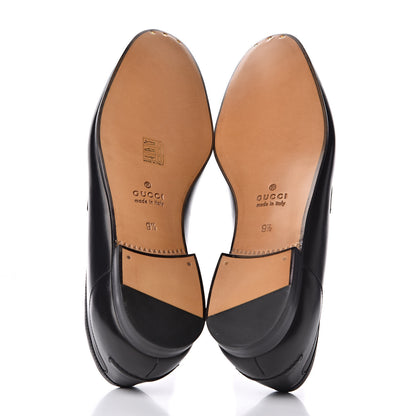 Gucci Calfskin Horsebit Mens Jordaan Loafers 9.5 Black 5 of 10