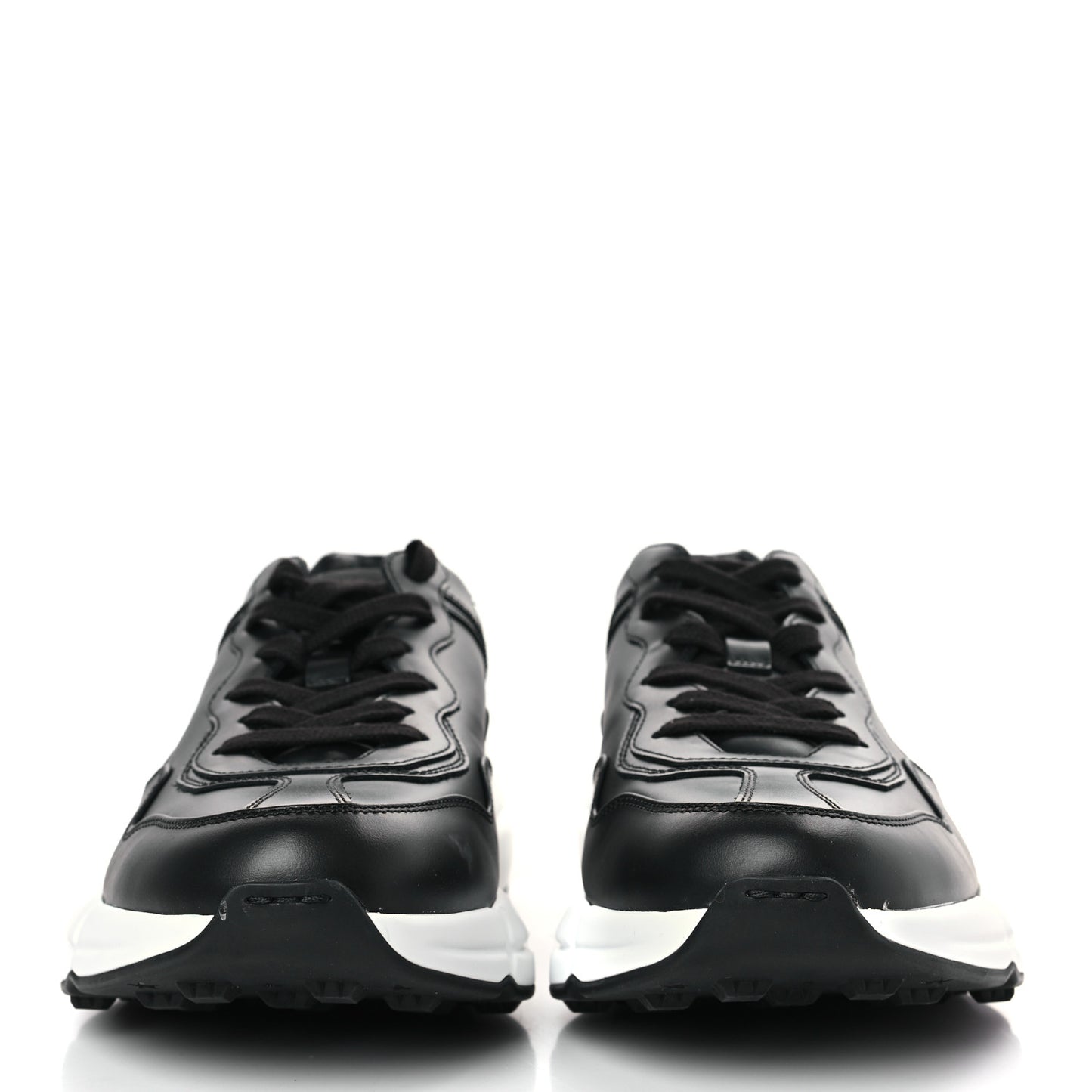 Apollo Calfskin Mens Rhyton Sneakers 7.5 Black