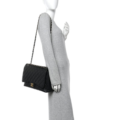 Chanel Caviar Quilted Maxi Double Flap Black 2 of 12
