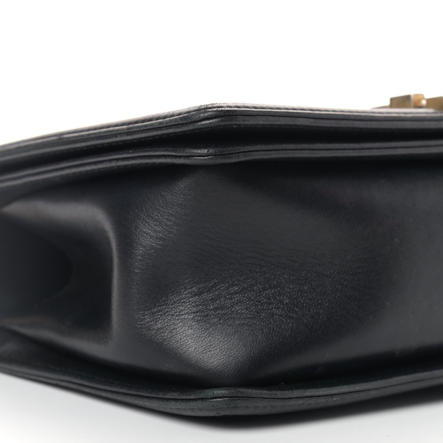 Chanel Calfskin Chevron Quilted Medium Boy Flap Black 7 of 10