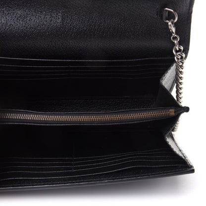 Gucci Calfskin Web Mini Dionysus Chain Wallet Black 5 of 11
