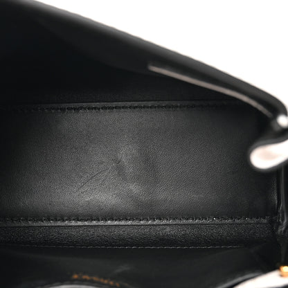 Versace Grained Calfskin Small La Medusa Top Handle Bag Optical White 5 of 14