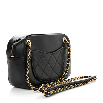 Chanel Goatskin Quilted Chanel 19 Camera Case Black 3 of 10