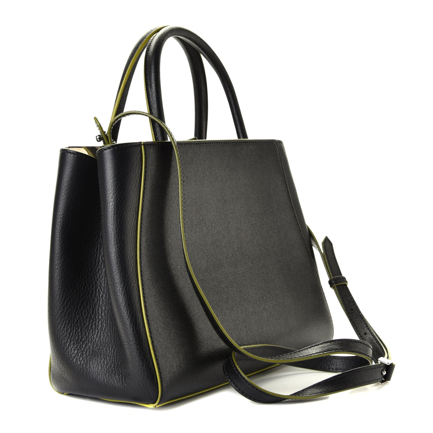 Vitello Elite Apple Charm Petite 2Jours Tote Black