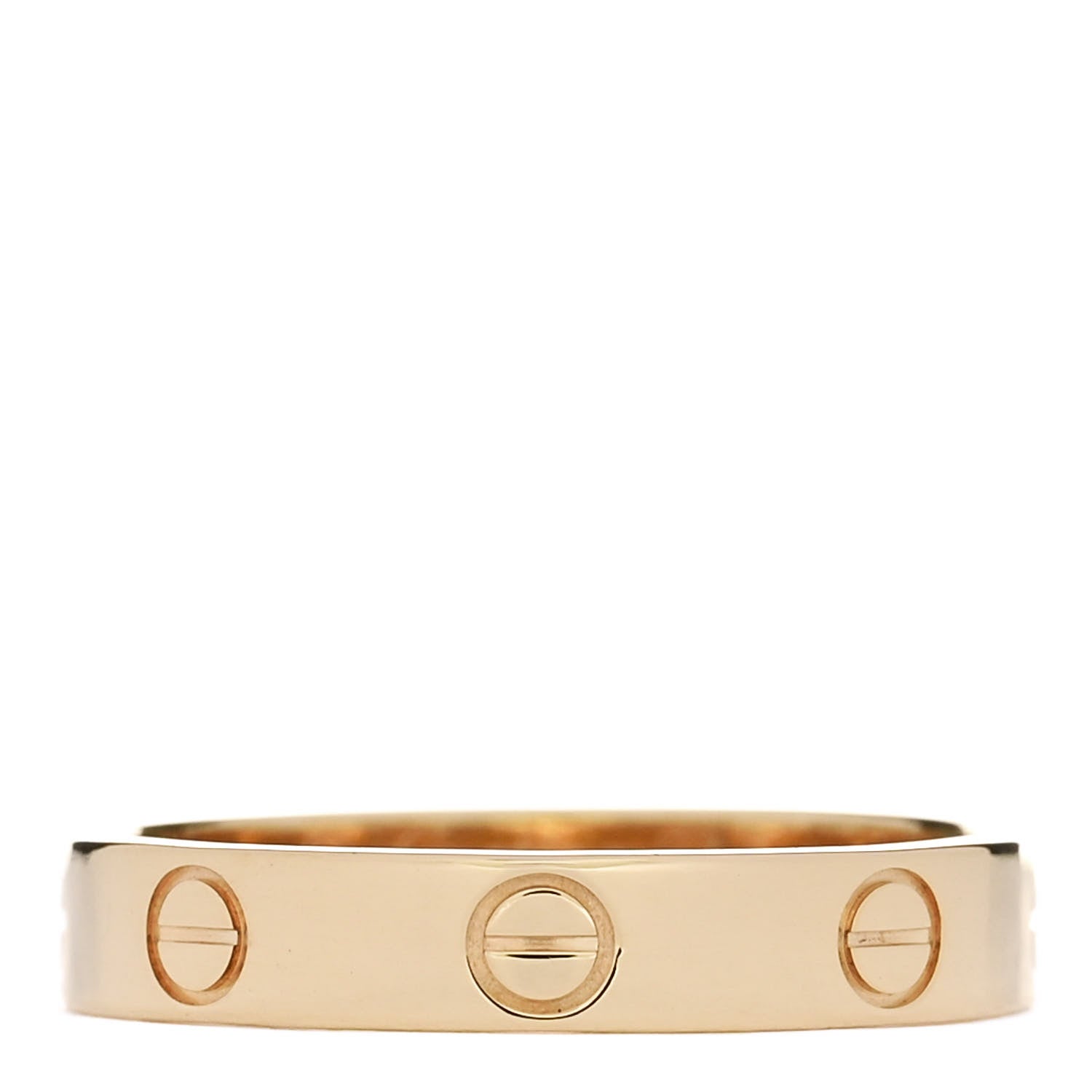 Cartier 18K Yellow Gold 3.5mm LOVE Wedding Band Ring 55 7.25 1 of 5