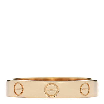 Cartier 18K Yellow Gold 3.5mm LOVE Wedding Band Ring 55 7.25 1 of 5