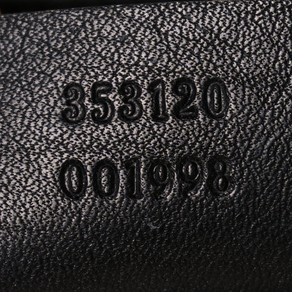 Gucci Guccissima Medium Bree Foldover Tote Black 6 of 13