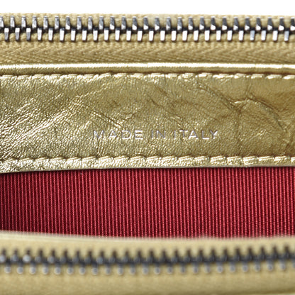 Chanel Metallic Aged Calfskin Quilted Small Gabrielle Clutch With Chain Gold 8 of 13