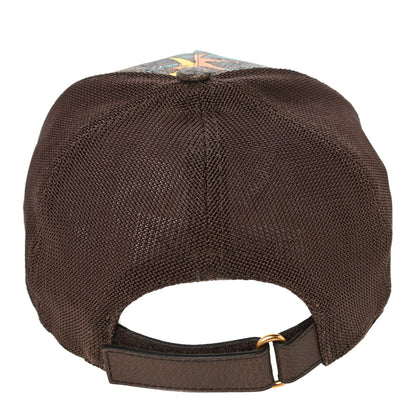 Gucci X DISNEY GG Supreme Monogram Donald Duck Baseball Hat L Beige Multicolor New Acero 3 of 7
