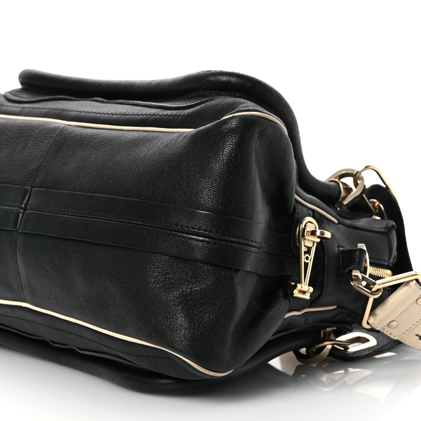 Calfskin Medium Military Paraty Black