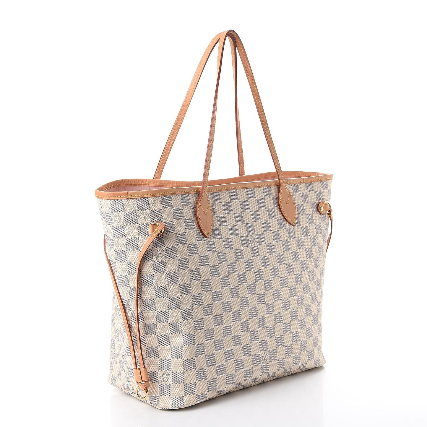 Damier Azur Neo Neverfull MM Rose Ballerine