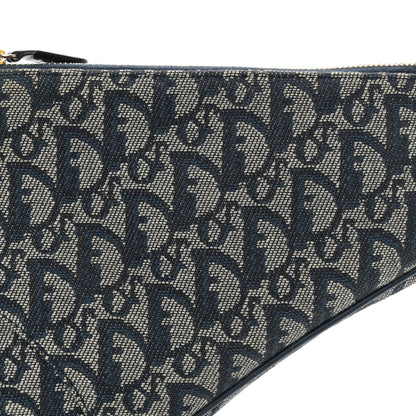 Christian Dior Monogram Mini Saddle Pochette Blue 8 of 11