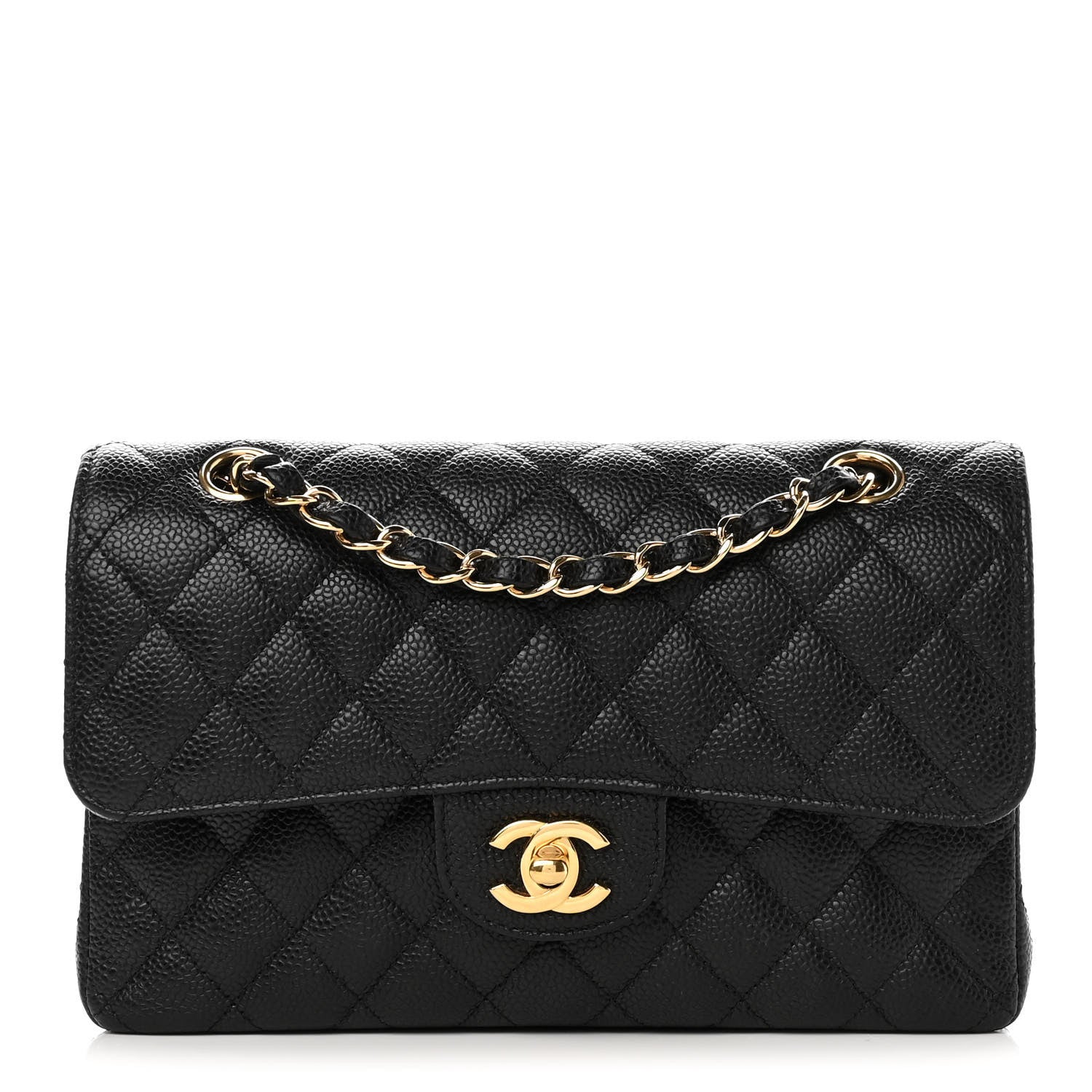 Chanel Caviar Quilted Small Double Flap Black 1 of 9