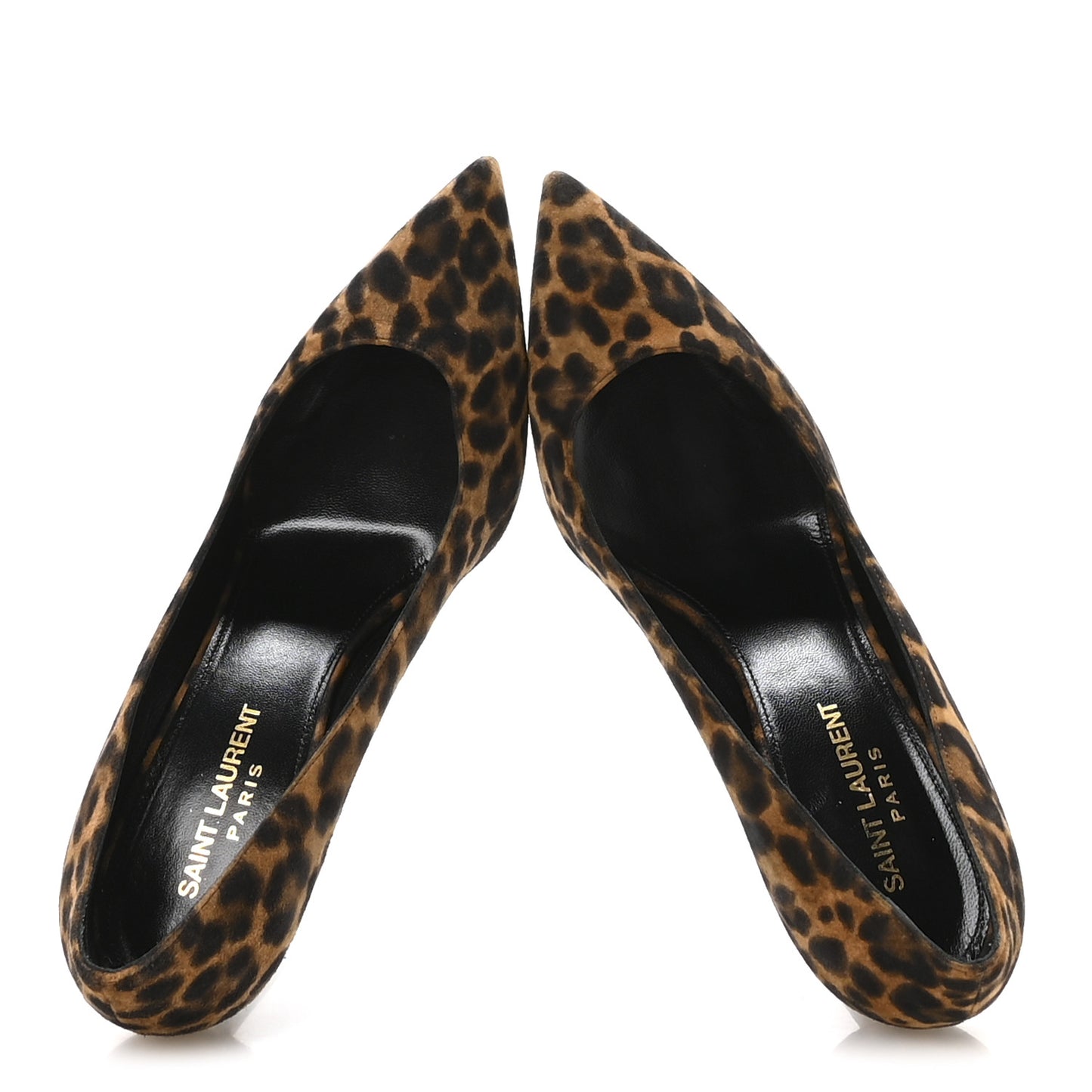 Suede Leopard Printed Anja Pumps 37 Natural Coffee