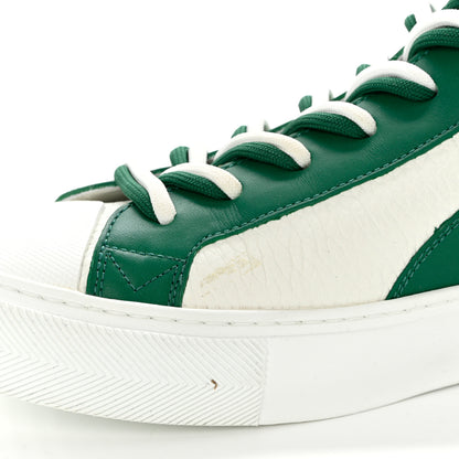 Louis Vuitton Grained Calfskin Mens Tattoo Sneaker Boots 8 White Green 8 of 8