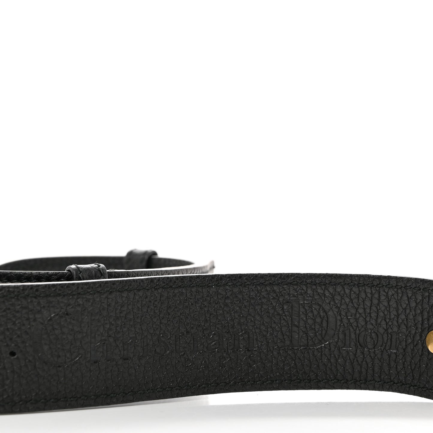 Calfskin J'Adior Shoulder Strap Black