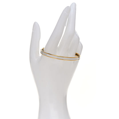 Hermes Enamel Printed Extra Narrow Uni Bracelet 62 White 2 of 6