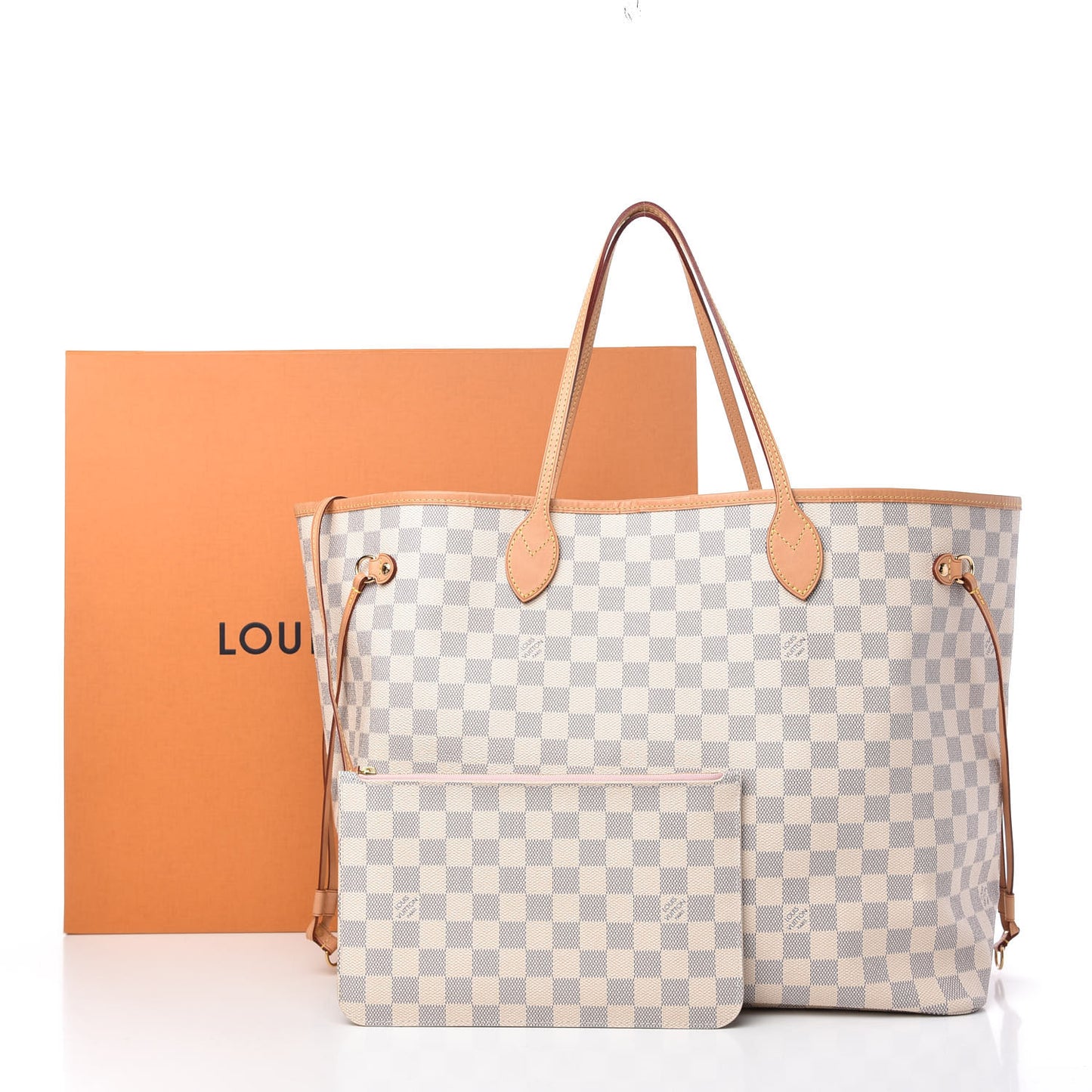 Damier Azur Neo Neverfull GM Rose Ballerine