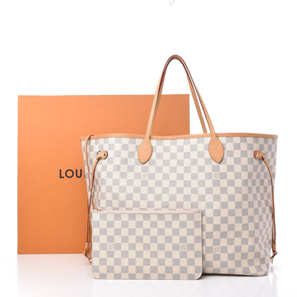 Louis Vuitton Damier Azur Neo Neverfull GM Rose Ballerine 12 of 12