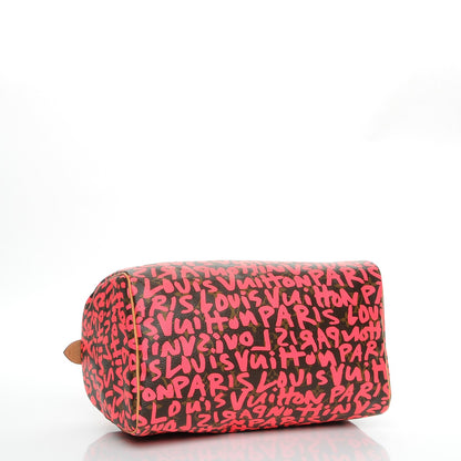 Louis Vuitton Monogram Graffiti Speedy 30 Fuchsia 4 of 7