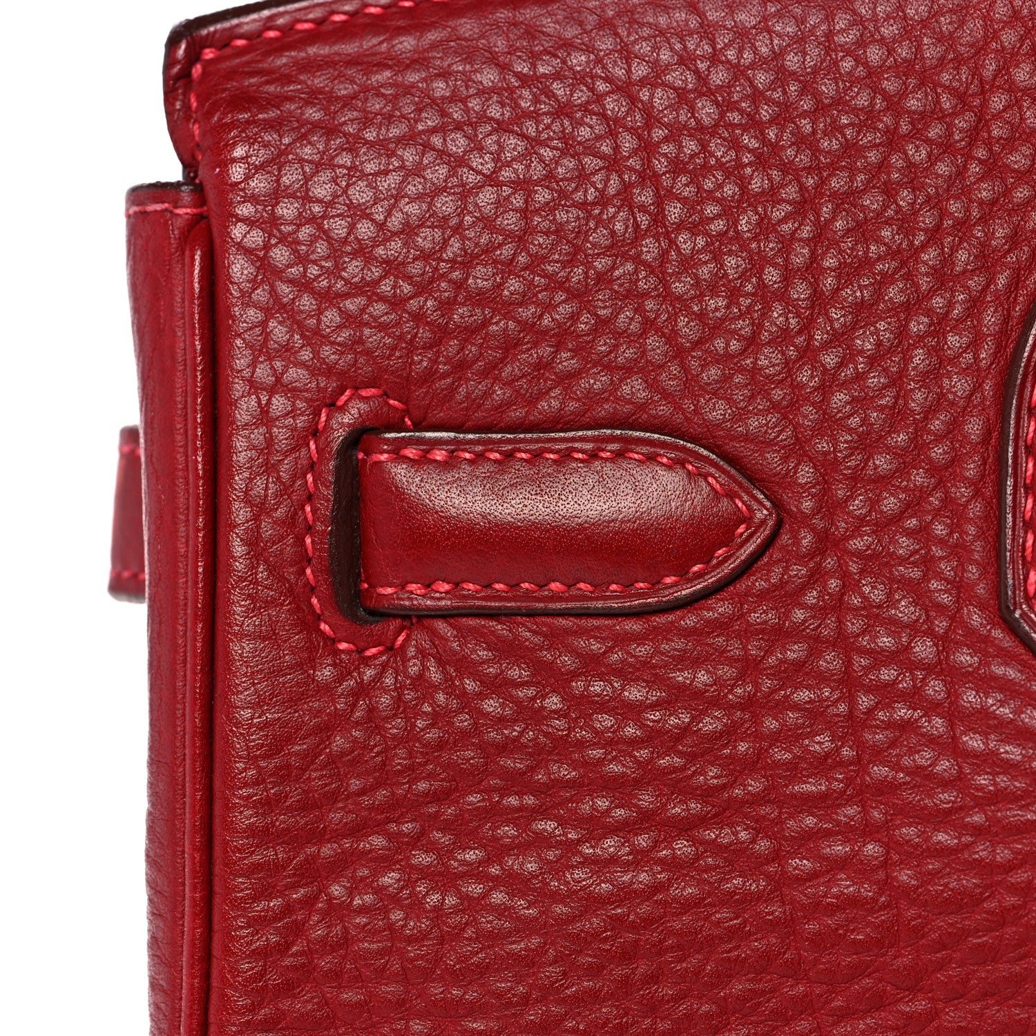 Hermes Taurillon Clemence Birkin 30 Rouge Vif 12 of 39