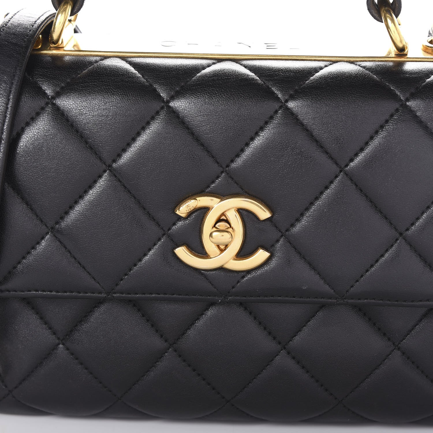 Chanel Lambskin Quilted Small Trendy CC Dual Handle Flap Bag Black 7 of 9