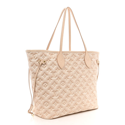 Louis Vuitton Empreinte Monogram Summer Stardust Neverfull MM Beige Clair 4 of 11