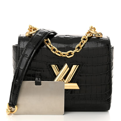 Louis Vuitton Crocodile Twist Mini Shoulder Bag Black 3 of 11