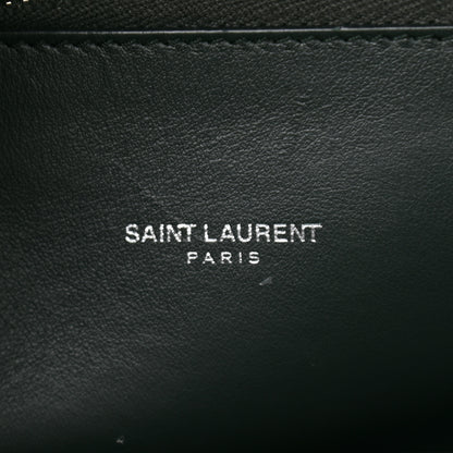 Saint Laurent Patent Crocodile Embossed Small Sac de Jour Dark Green 7 of 11