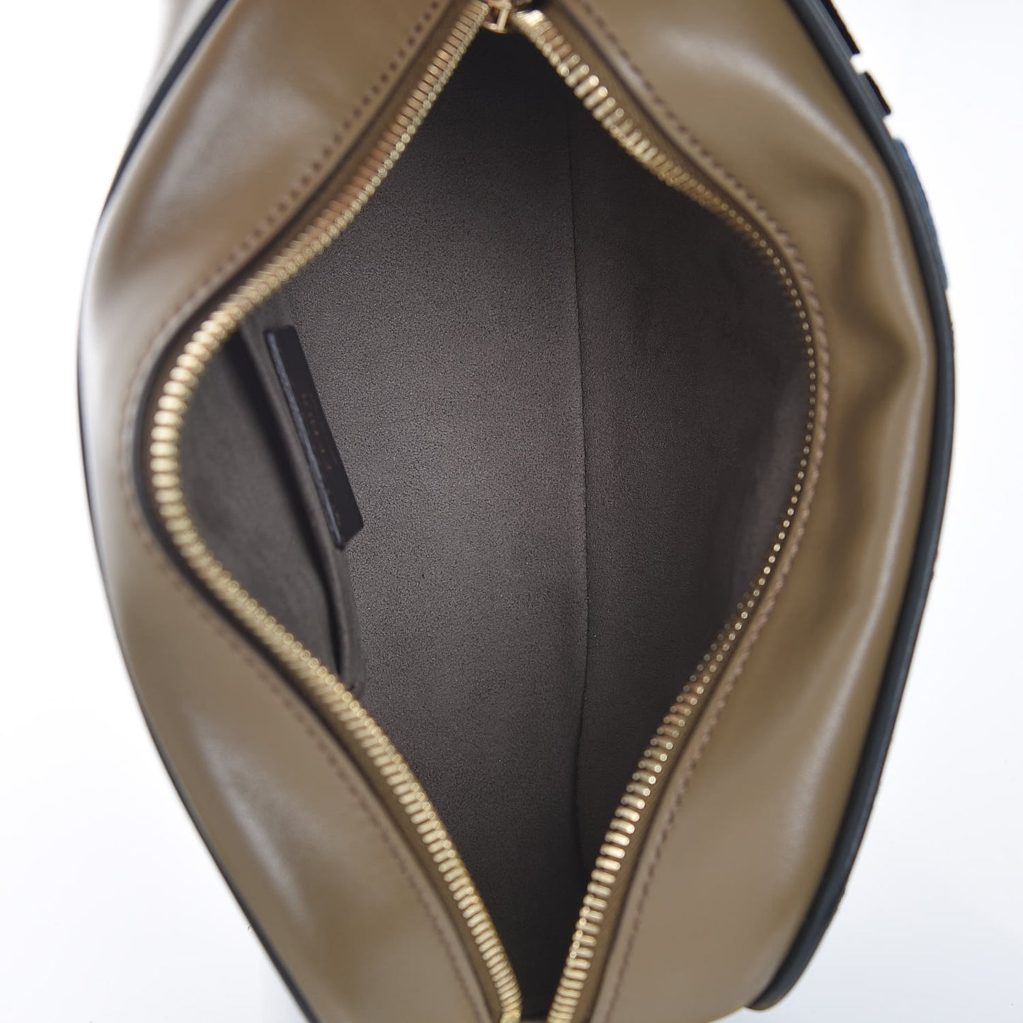 Vitello Century Velvet F is Fendi FF Multicolor Bi-Color Camera Case Fango Black Multicolor