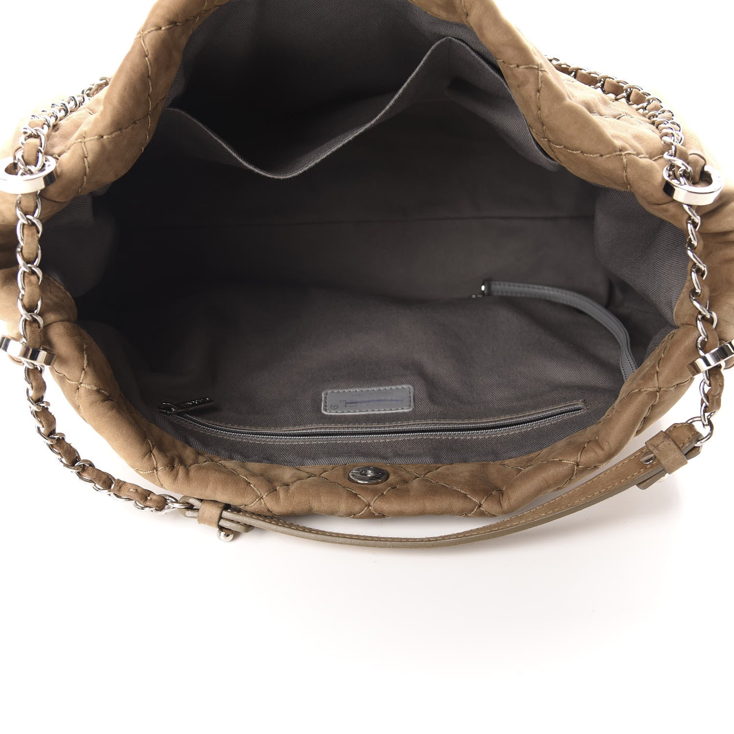 Chanel Ultra Soft Suede Calfskin Tote Beige 5 of 10