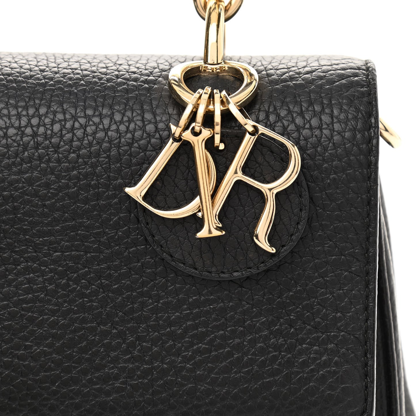 Bullcalf Mini Be Dior Flap Black Fraise