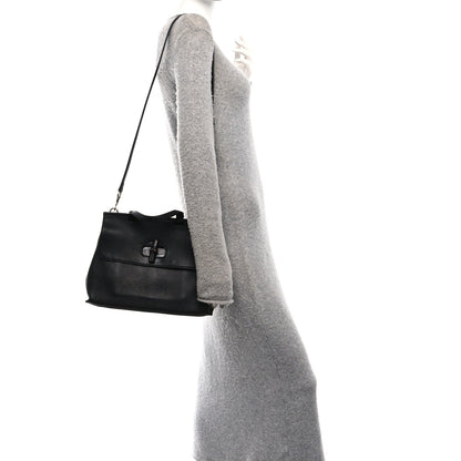 Gucci Cellarius Calfskin Bamboo Daily Top Handle Bag Black 2 of 10
