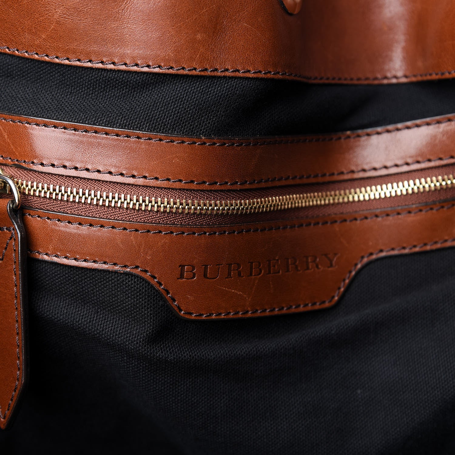 Burberry House Check Medium Canterbury Tote Dark Tan 5 of 10