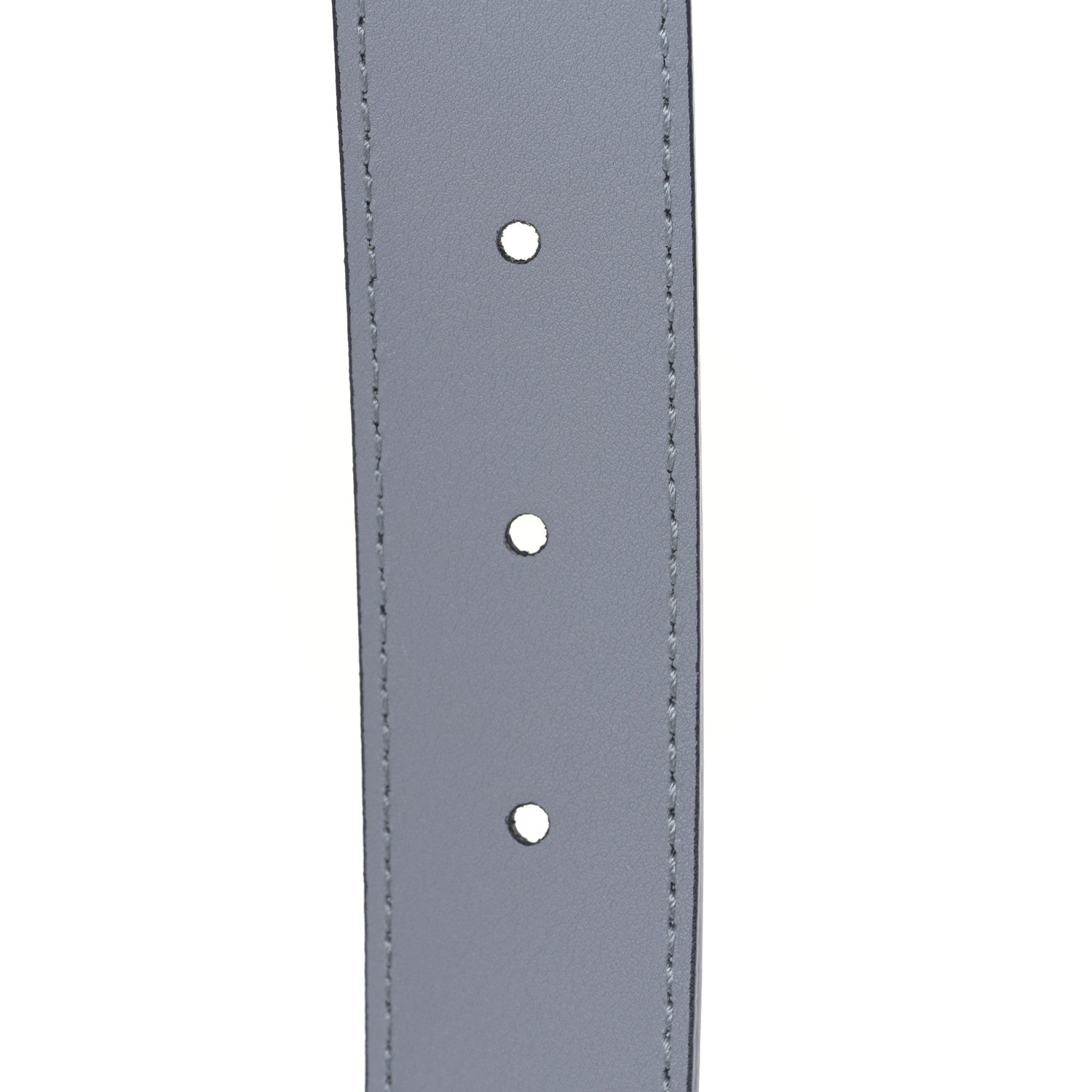 Gucci Azalea Calfskin Enamel Monochrome Double G 30mm Belt 80 32 Deep Grey 4 of 4