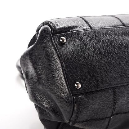 Chanel Caviar Square Stitched Medium Tote Black 13 of 16