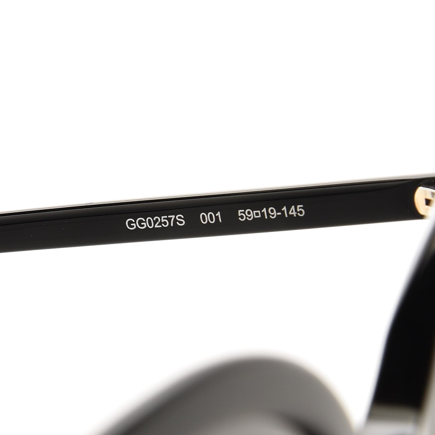 Acetate GG Sunglasses GG0257S Black