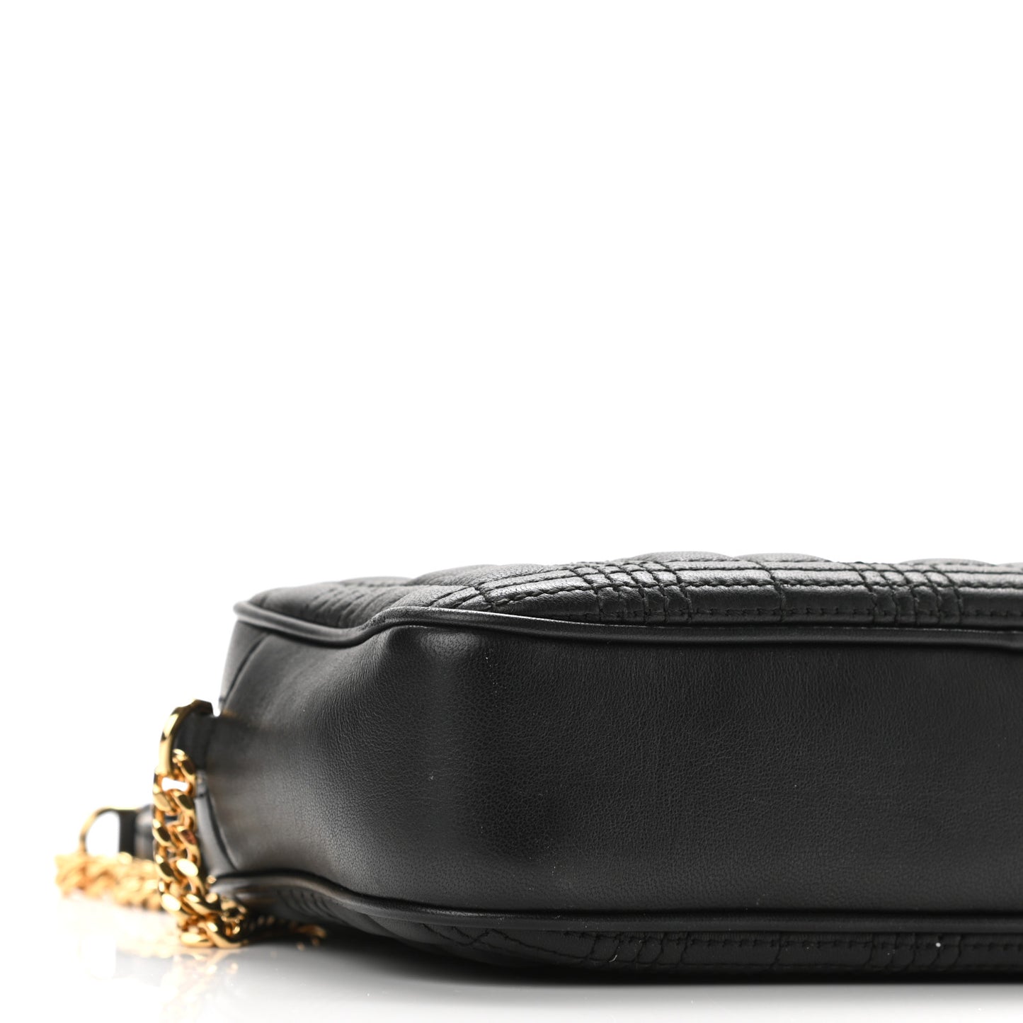 Lambskin Quilted Camera Bag Black