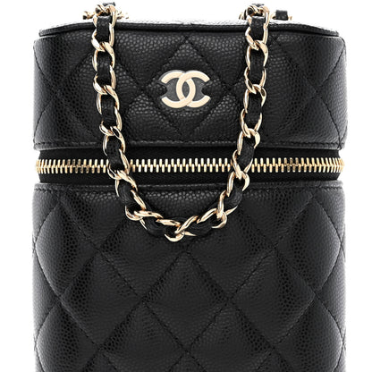 Chanel Caviar Quilted Phone Holder With Chain Black 8 of 10