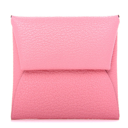 Hermes Chevre Mysore Verso Bastia Coin Purse Rose Confetti Brique 1 of 7