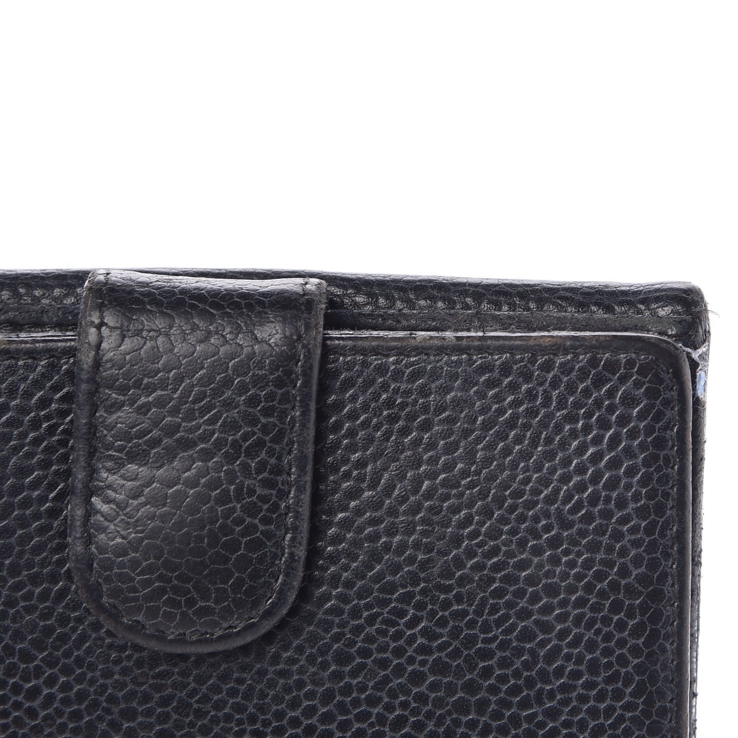 Caviar Timeless CC Compact French Wallet Black