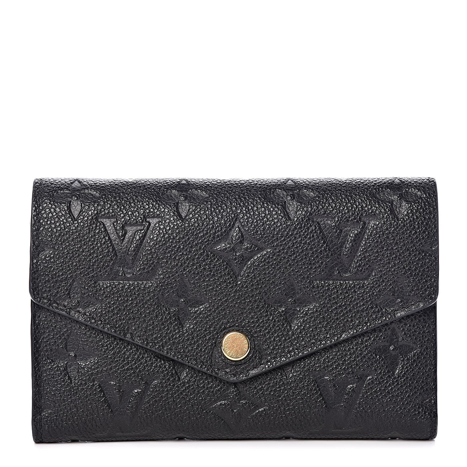 Louis Vuitton Empreinte Compact Curieuse Wallet Black 1 of 8