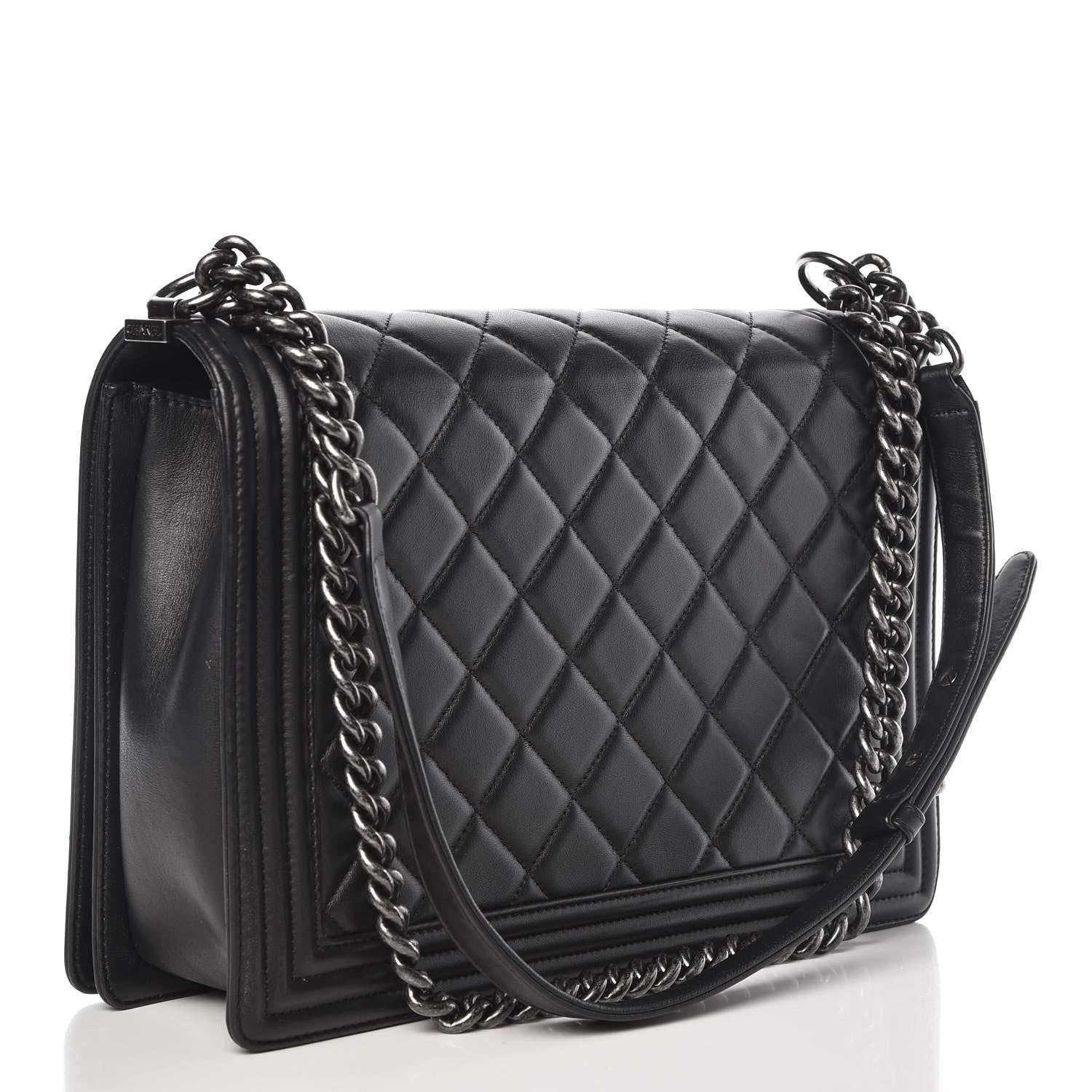 Chanel Calfskin Quilted Large Boy Flap Black 3 of 11
